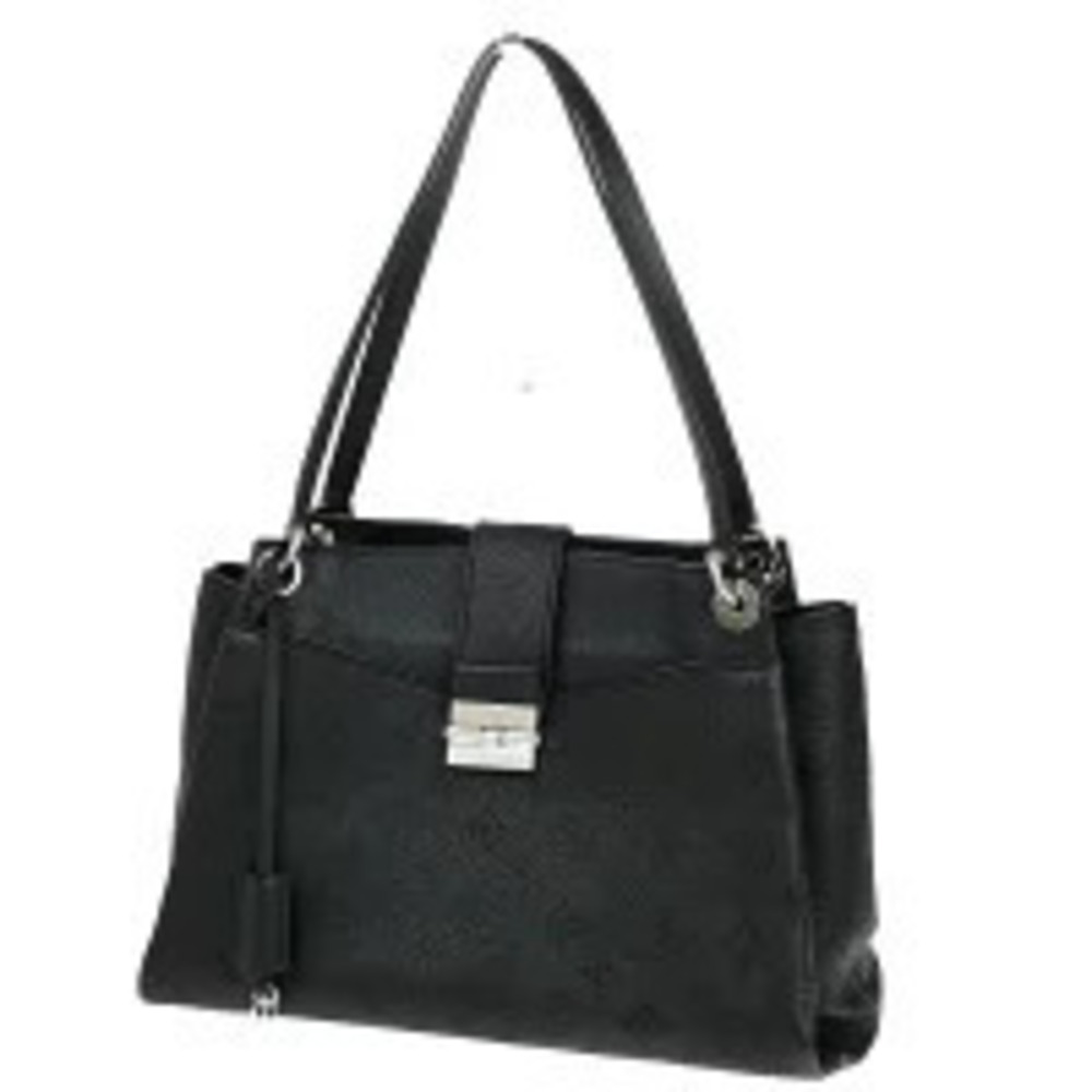 Louis Vuitton Sevres Shoulder Bag Monogram Mahina Leather Black